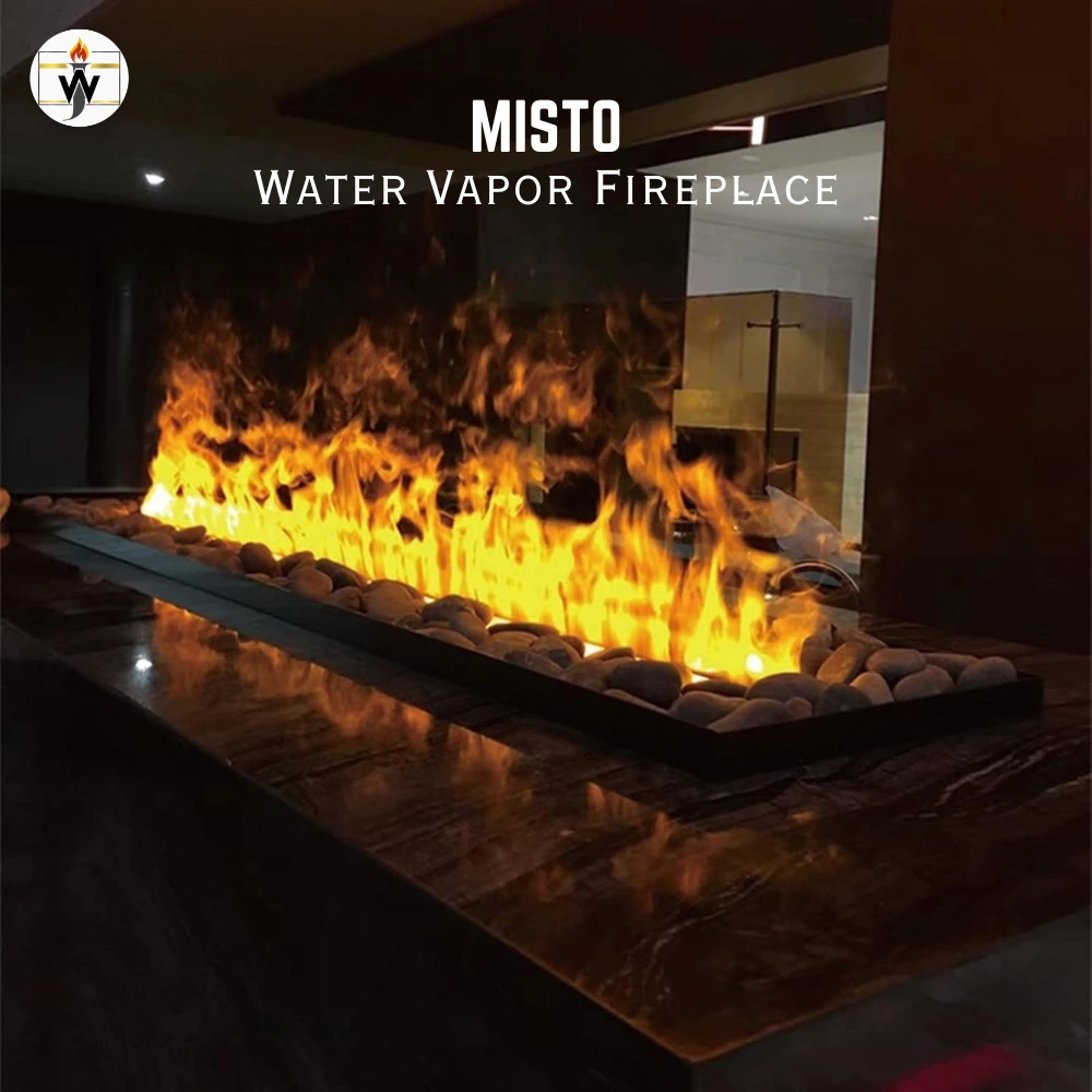 misto water vapor fireplace o