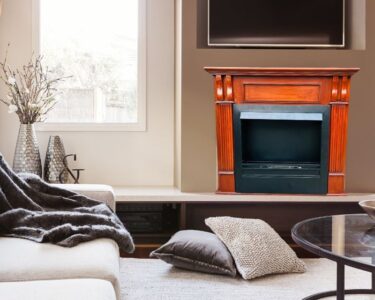 Classic Oak Gas Fireplace. A timeless wooden texture fireplace design crafted with oak look, perfect for traditional settings. For Order Call: 03024040006