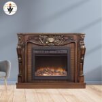 Golden Oak Electric Fireplace in Pakistan