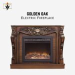 Golden Oak Electric Fireplace in Pakistan