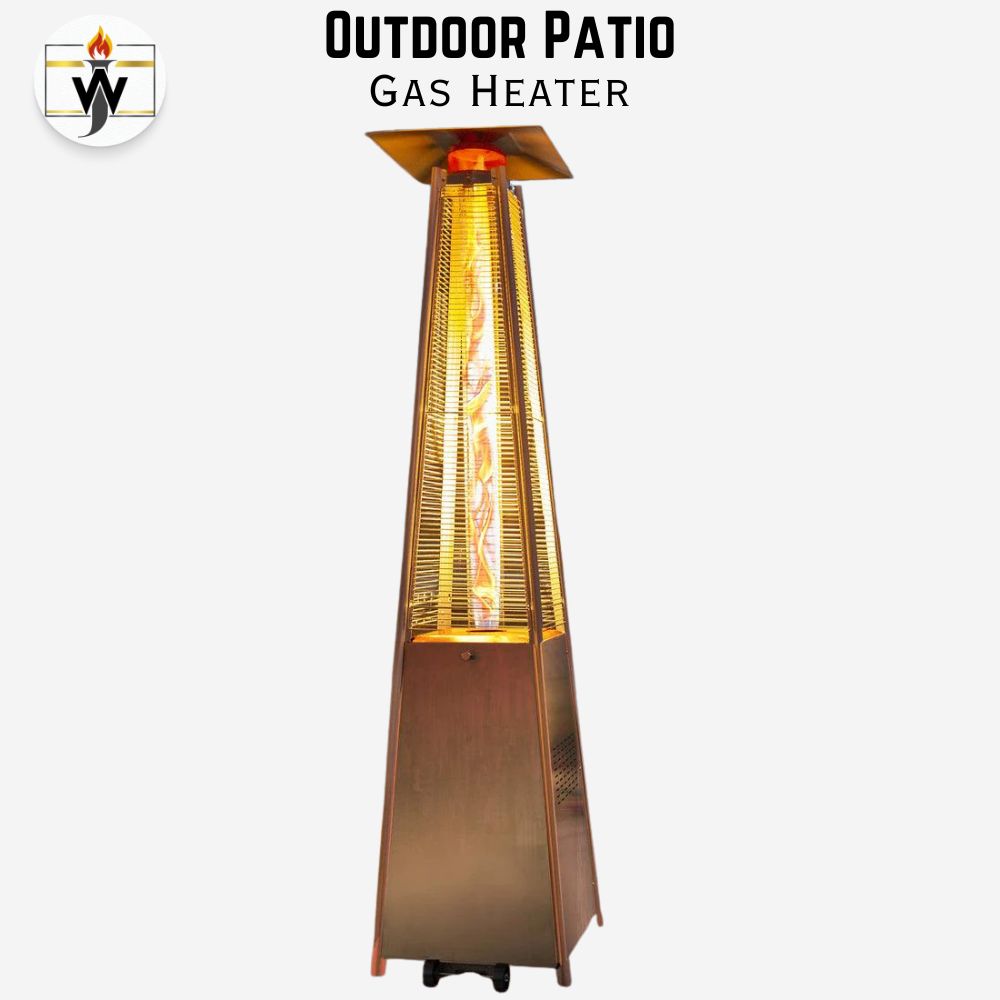 5 Pyramid Outdoor Patio Heater 48,000 BTU gas outdoor fireplace in Pakistan for garden heating and fire pit Pakistan alternative.